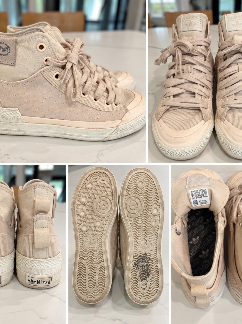 Adidas Originals Nizza High | Women's 8 | Light Pink